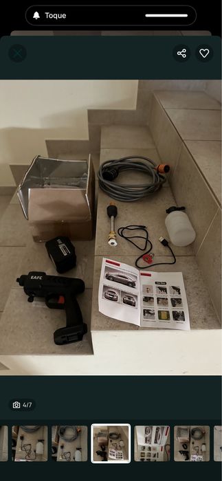 Pistola de pressão a bateria água, lavar carro