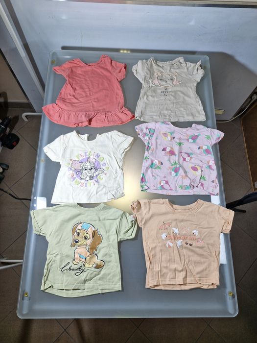 Zestaw Tylko Markowe Koszulki 80-86 Dziecięce Psi Patrol  6 szt