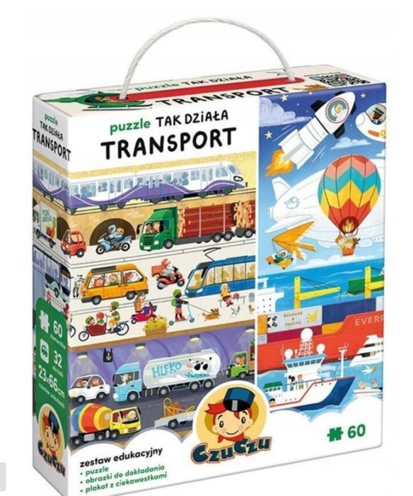 Nowe puzzle CzuCzu 60 elementów Tak działa transport