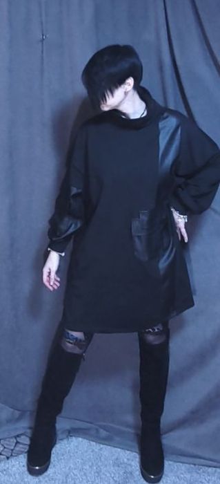 Тёплое платье оверсайз