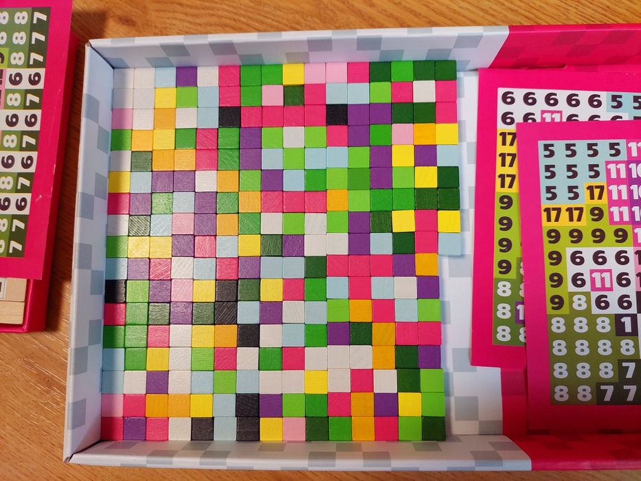 4+ Cubika Wooden Pixel Magic drewniana mozaika układanka