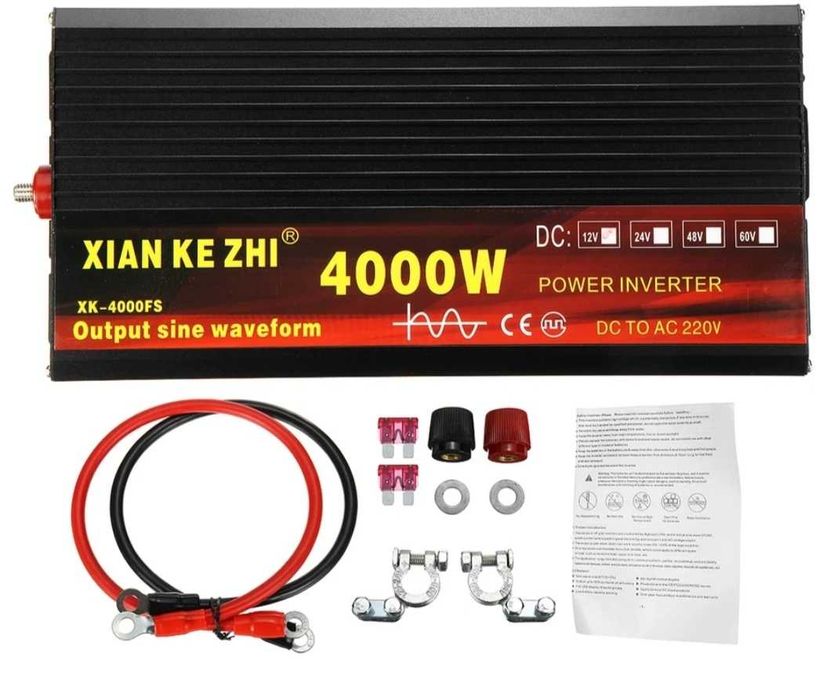 Inversor onda pura 2000 a 8000w. Disponíveis com e sem comando.