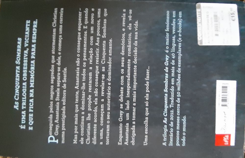 Vendo Livro As Cinquenta Sombras de Grey  Volume II