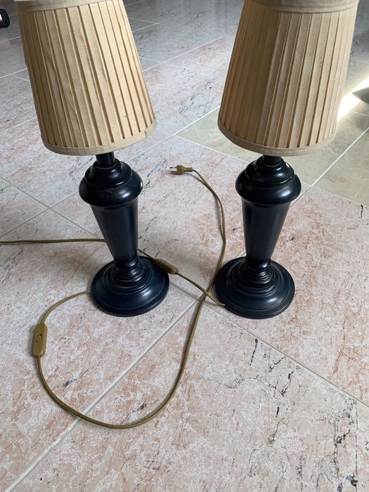 Candeeiros de mesa madeira