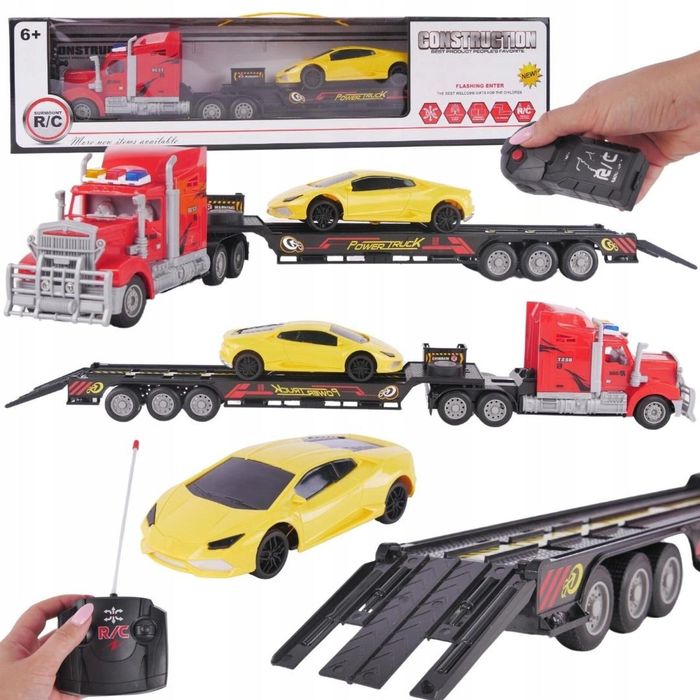 Laweta Transporter Ciężarówka Samochód Zdalnie Ste pudełko,67x17 mm