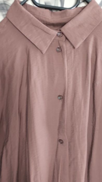 Czekoladowa długa koszula oversize  . Super cena