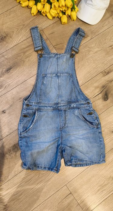 Spodenki ogrodniczki damskie spodenki jeansowe dżinsy