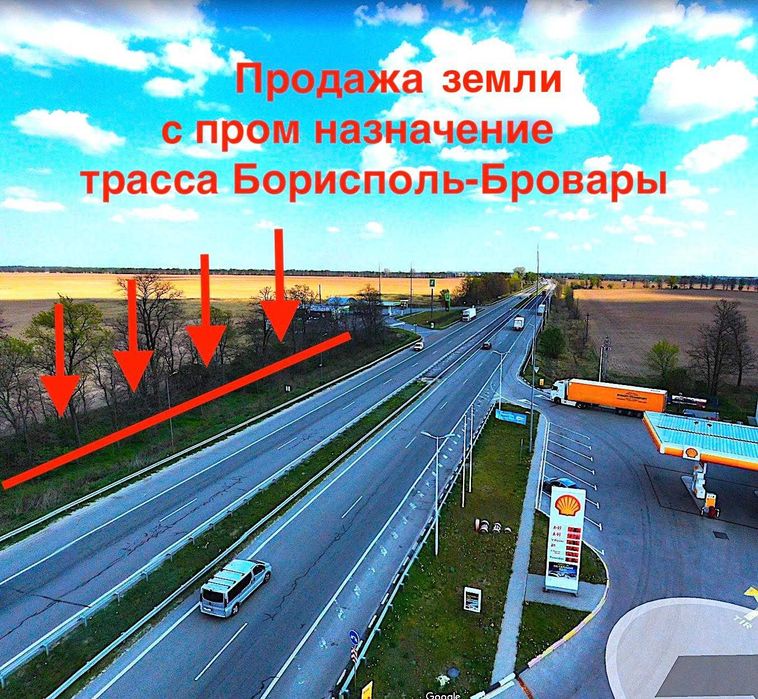 Фасад Ділянка під комерцію! Бориспільська Кільцева Київ-12км