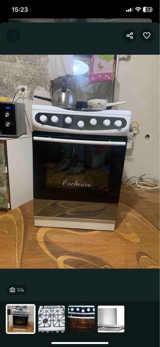 Газова плита KAISER, витяжка Ventolux