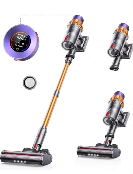 Щітковий вертикальний акумуляторний пилосос SunSare X7A / пылесос