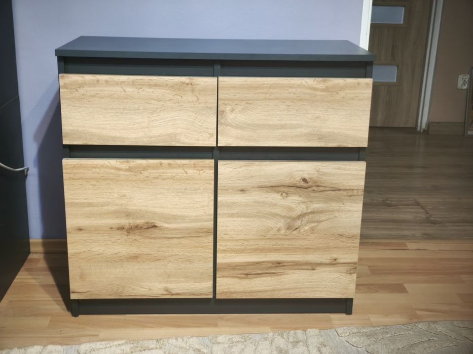 Komoda 100 cm antracyt/wotan
