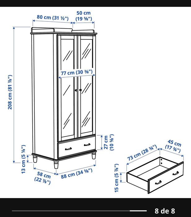 Roupeiro ikea  branco