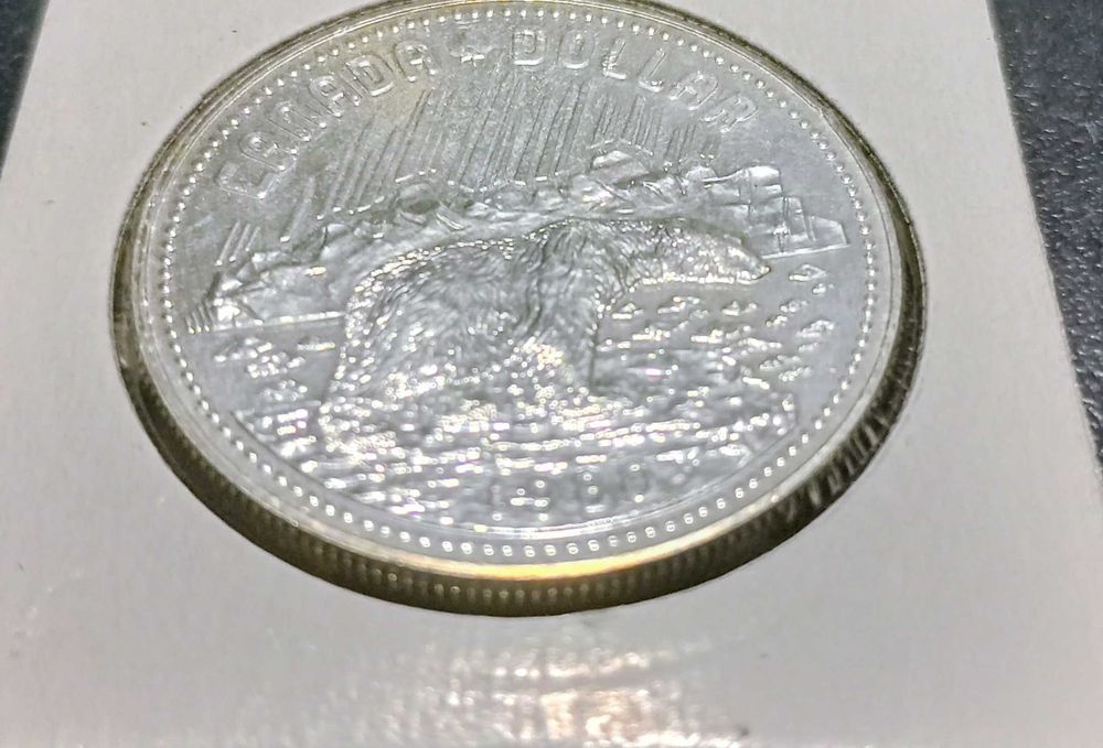 Canada Dollar 1980. Silver 0.500