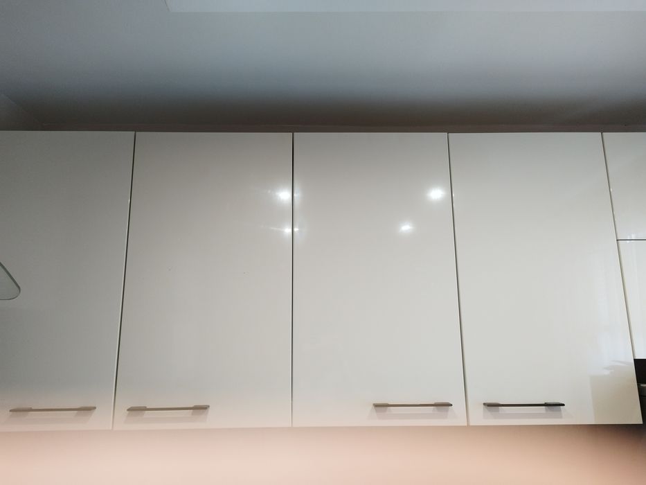 Meble kuchenne górne kremowy polysk