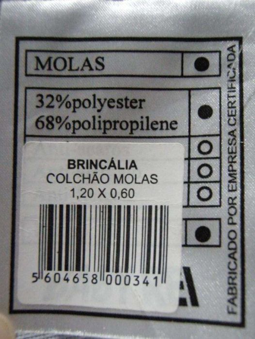 Cama grades metálica 125x65cm