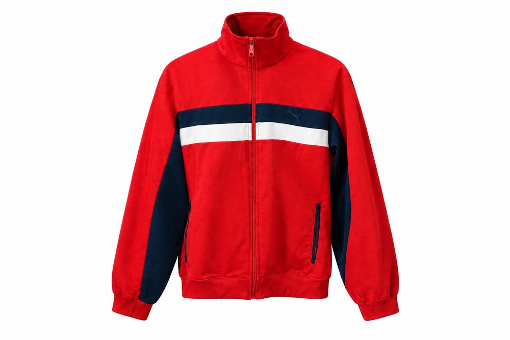 Puma червона зіпка, original Puma zip-hoodie