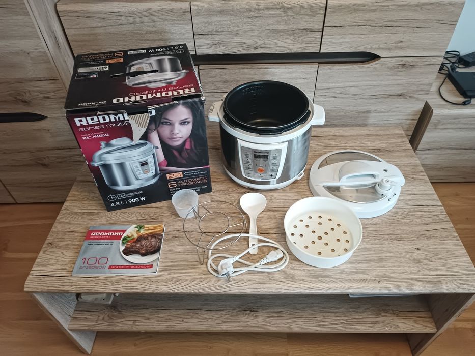 Multicooker Szybkowar 2w1 REDMOND RMC-PM4506E 900W 4.8L | Kompletny zestaw