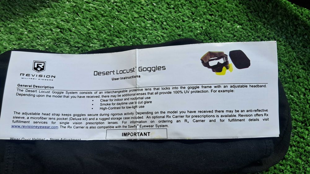Paintball/Airsoft - 3 Lentes Para Óculos Revision Desert Locust