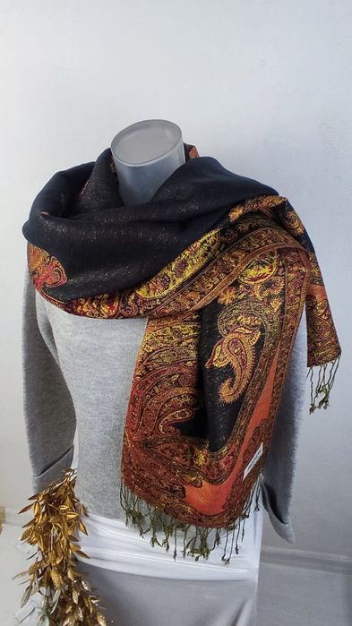 Szal damski z jedwabiu i kaszmir