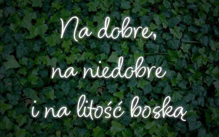 A wszystko to bo ciebie kocham ledon neon dekoracje wesele
