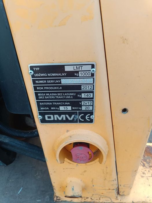 Wózek Paletowy Paleciak Elektryczny OMV  LMT