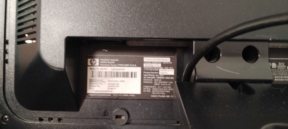 Monitor HP 17  L1710473644692239165442