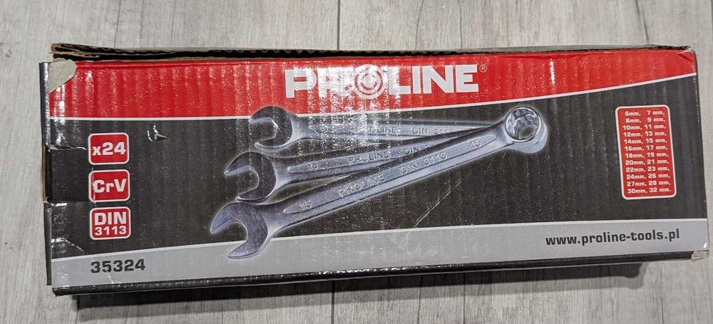 Klucze oczkowo-płaskie Zestaw 24 elementów (6-32mm) PROLINE - 35324 NOWE