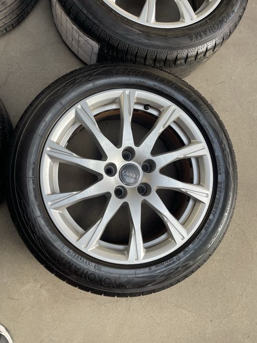 Felgi Koła Audi a4 b9 17 cali 5x112 opony jak nowe komplet yokohama oryginał