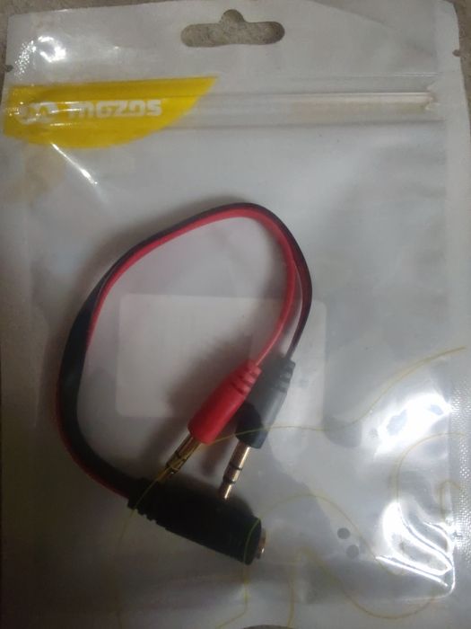Mozos Adapter jack 1x żeński 3.5mm - 2x męski 3.5mm