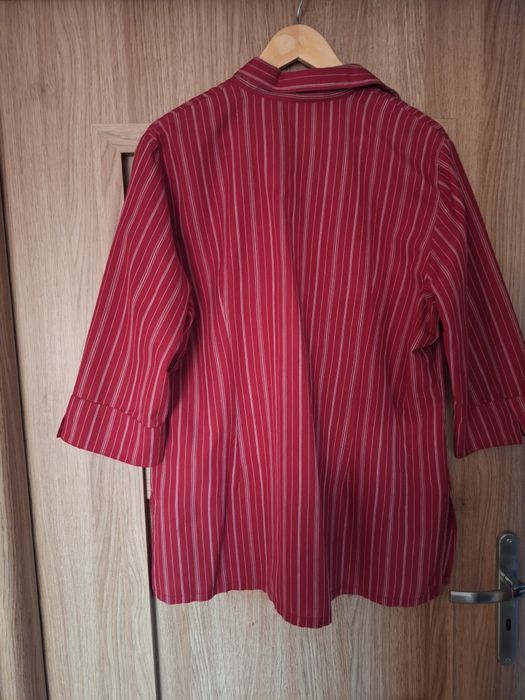 Koszula czerwona w paski rozm. 48/ 50