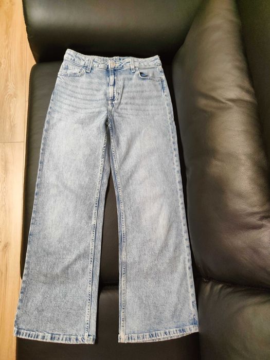 Spodnie jeansy baggy H&M r.146