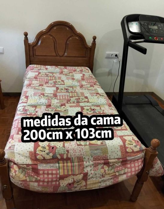 Cama de solteiro com colchão