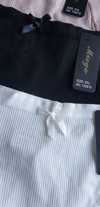4×Damskie majtki figi w prążek 2XL