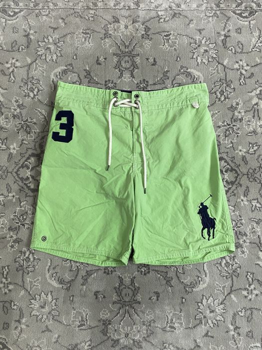 Zielone Szorty Krótkie Spodenki Kąpielówki Polo Ralph Lauren Rozmiar S