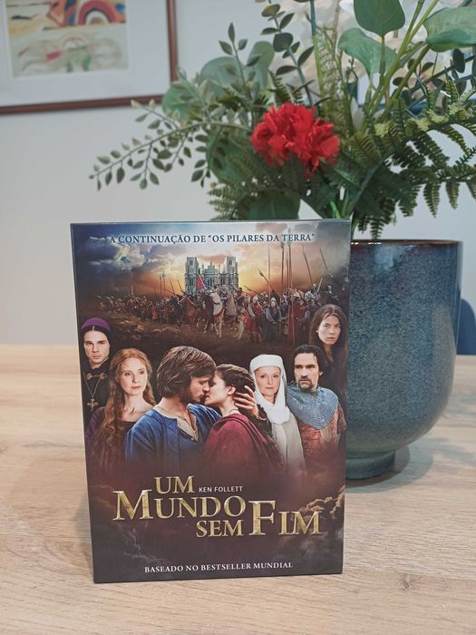 Box DVD Um Mundo Sem Fim (Série Completa) - Ken Follett - Novo