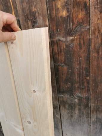 Podbitka deska elewacyjna świerkowa boazeria szerokość 12cm grubość1.5