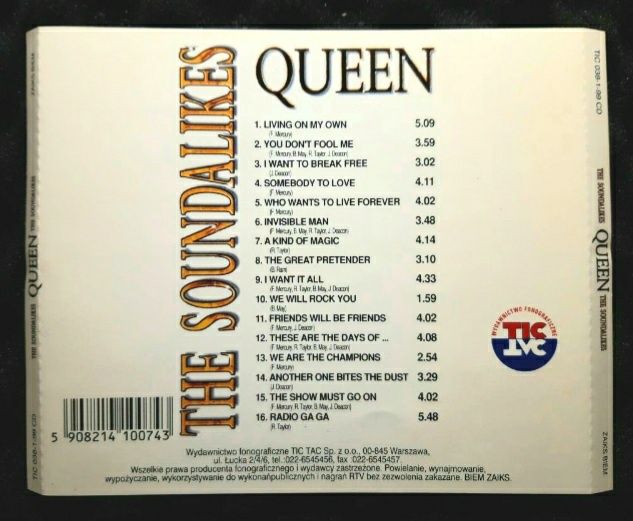 The Soundalikes – Queen (CD, 1999)