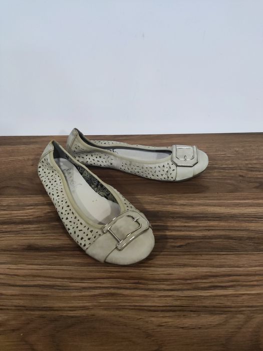Skórzane baleriny marki Rurkę