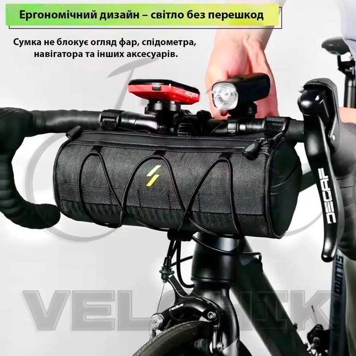 Сумка на кермо велосипеда NEWBOLER 2.5L, водонепроникна, велосумка