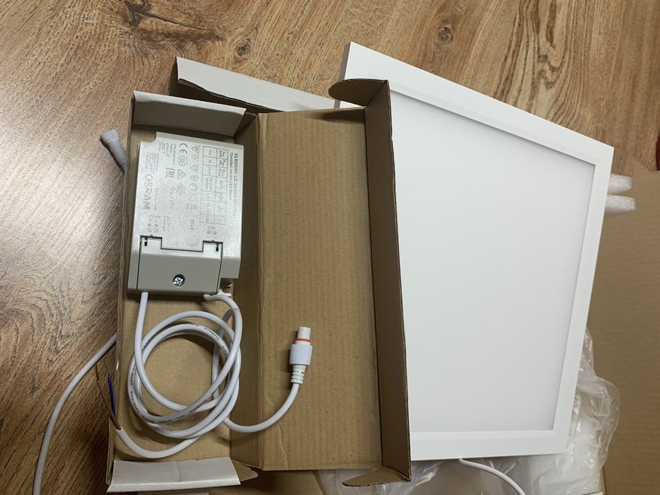 Panel LED 30x30 cm – plafon lampa sufitowa, biały, komplet