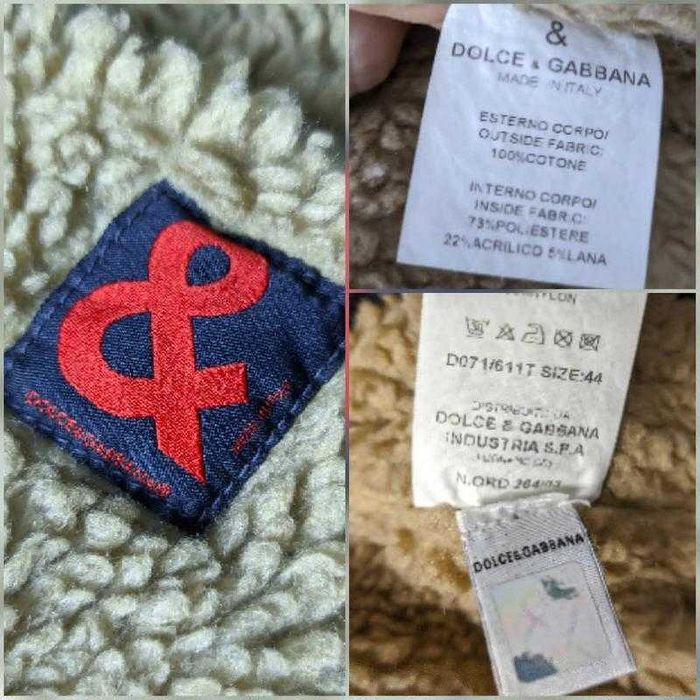 Dolce & Gabbana Шерпа тепла джинсова куртка