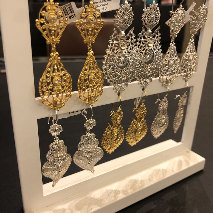 Brincos Filigrana Prata e Prata Dourada 925% desde 45€