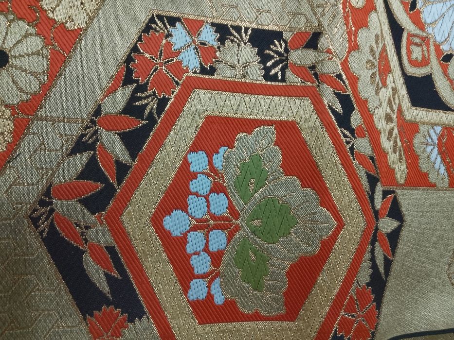 Pas fukuro obi, oryginalny japoński pas do kimono