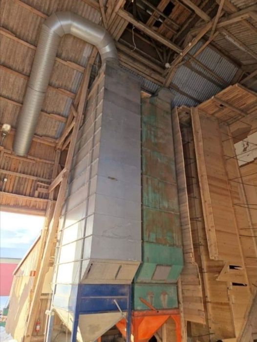 Bin ,silos  drewniany na ziarno z możliwością dosuszania , aluminiowy
