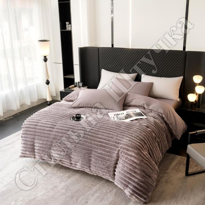 Зимові комбіновані (Сатін + Велюр) комплекти постільної білизни