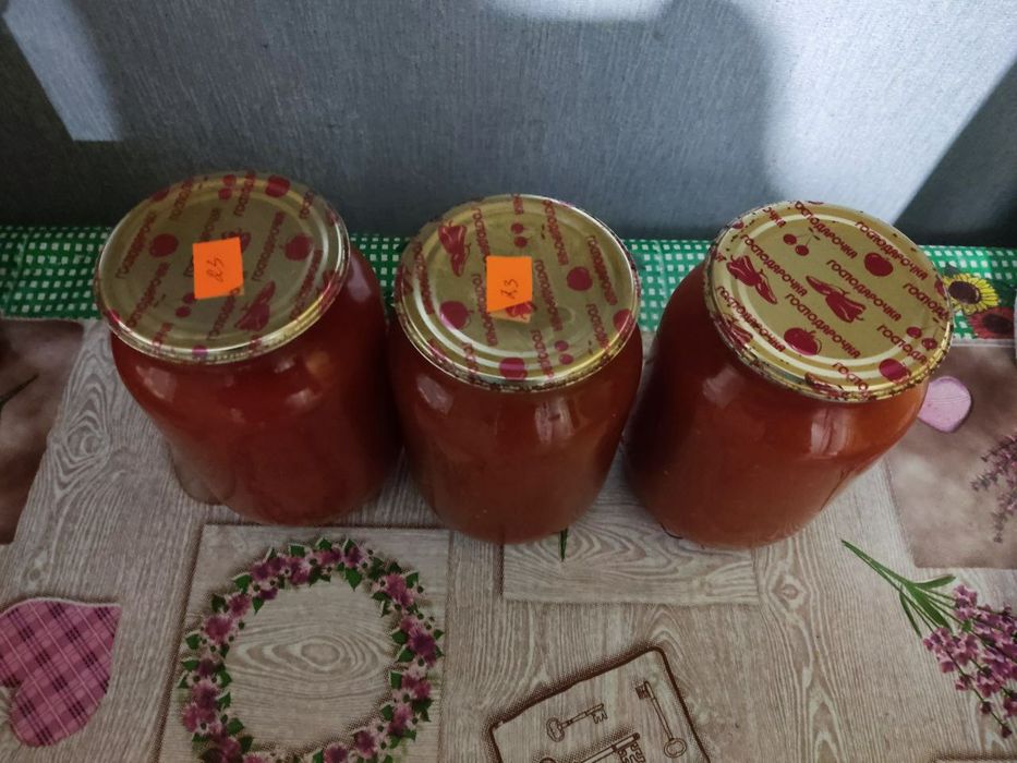 Сок томатный домашний