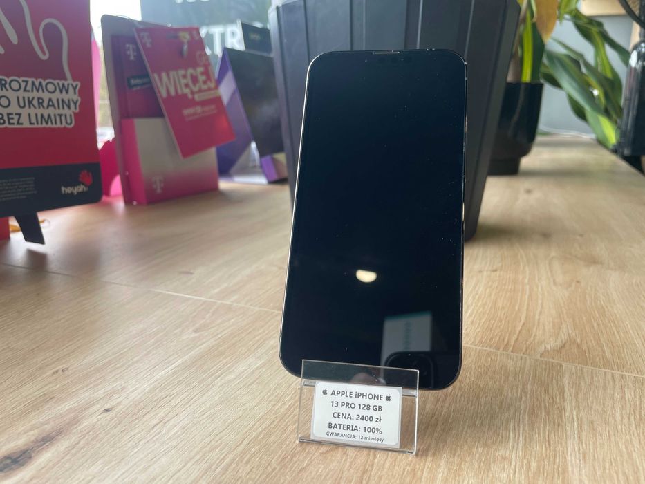 Telefon Apple iPhone 13 Pro 128 GB Bat 100% + GW 12 msc |RÓŻNE KOLORY|