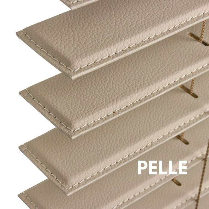 Жалюзі преміум. Жалюзі шкіра. Premium leather blinds.
