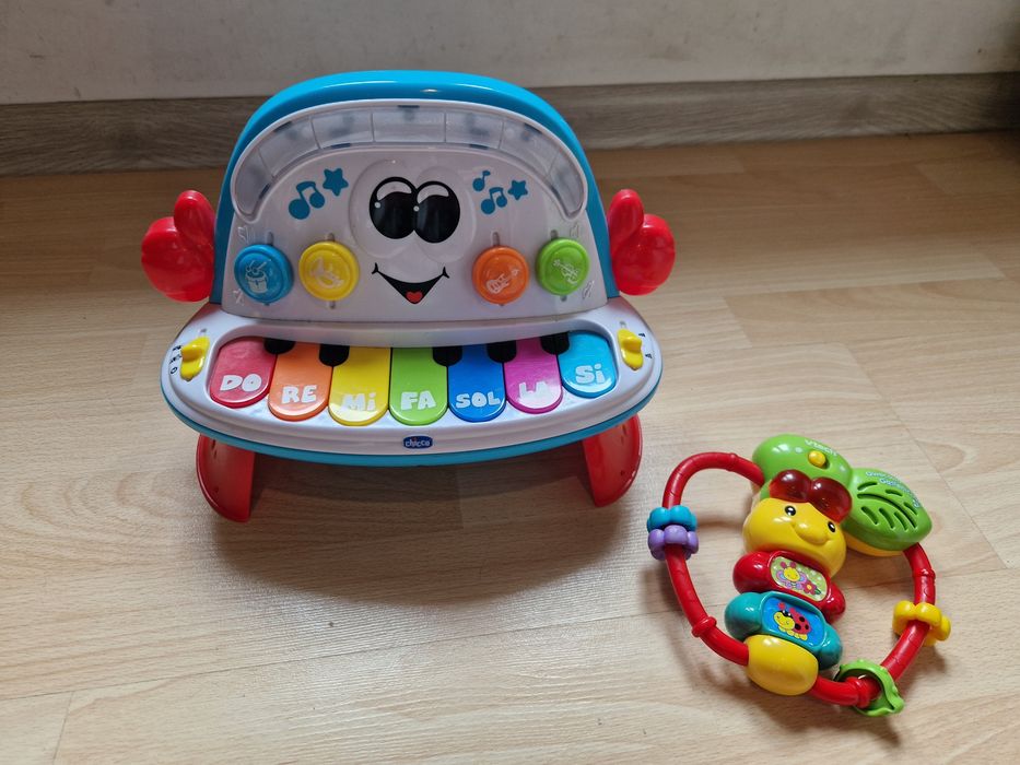 Pianino chicco interaktywne + gratis owocowa gąsieniczka vtech
