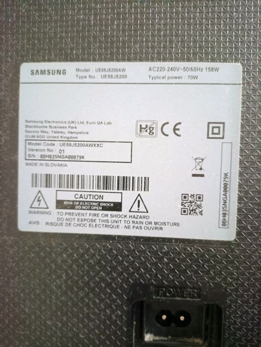 Smart TV Samsung 58" sem pè